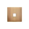 Façade, M, Simple, Vieux bronze, Prise-RJ45 x1, L8cm, H8cm - Modelec