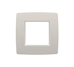 Façade, Original, Simple, Light grey, Interrupteur x1, L8,3cm, H8,3cm - Niko