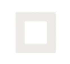 Façade, Pure, Simple, Steel white coated, Interrupteur x1, L9,5cm, H9,5cm - Niko