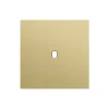 Façade, Toggle, Simple, Alu gold brushed, Interrupteur x1, L9,5cm, H9,5cm - Niko