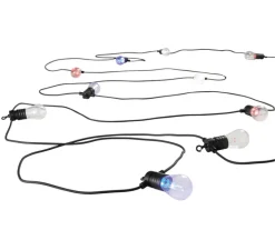 Suspension*Nedgis Guirlande lumineuse, Connectée CCT + RGB, , IP65, LED, dim, 400 lm, L10m - transparent, noir