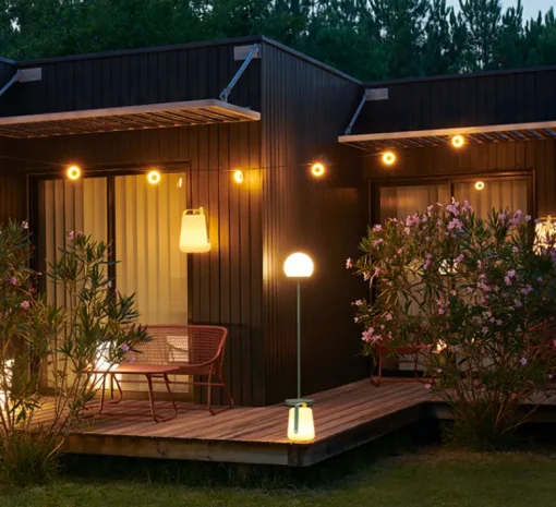 Enfants|Suspension*Fermob Guirlande lumineuse, HOOP, bluetooth, , IP54, LED, 3000K, 960lm, Ø1200cm, H9,6cm - cactus