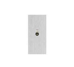 Interrupteur*6ixtes Interrupteur, Allure, Etroit, Aluminium brossé, Simple-allumage x1, Nickel, L4cm, H8cm -