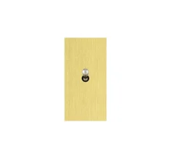 Interrupteur, Allure, Etroit, Or clair, Simple-allumage x1, Nickel, L4cm, H8cm - 6ixtes