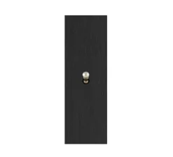 Interrupteur, Allure, Etroit-long, Noir brossé, Simple-allumage x1, Nickel, L4cm, H13cm - 6ixtes