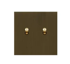 Interrupteur*6ixtes Interrupteur, Allure, Simple, Bronze, Simple-allumage x1, Poussoir x1, Laiton, L8cm, H8cm -