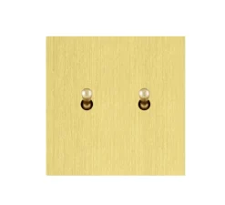 Interrupteur*6ixtes Interrupteur, Allure, Simple, Or clair, Simple-allumage x1, Poussoir x1, Laiton, L8cm, H8cm -