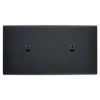 Interrupteur*Modelec Interrupteur, Confidence, Double horizontal, Noir mat, Va-et-vient x2, Noir, L15,1cm, H8cm -