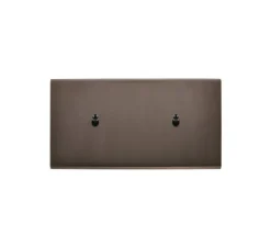 Interrupteur*Modelec Interrupteur, Confidence, Double horizontal, Canon de fusil, Poussoir x1, Poussoir x1, Noir, L15,1cm, H8cm -