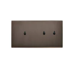 Interrupteur, Confidence, Double horizontal, Canon de fusil, Va-et-vient ou poussoir x1, Va-et-vient ou poussoir x2, Noir, L15,1cm, H8cm - Modelec