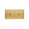 Interrupteur*Modelec Interrupteur, Confidence, Double horizontal, Laiton brossé, Va-et-vient x1, Va-et-vient x1, Laiton, L15,1cm, H8cm -