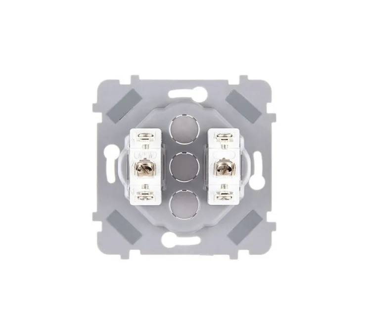 Interrupteur, Confidence, Simple, Noir mat, Va-et-vient x2, Noir, L8cm, H8cm - Modelec