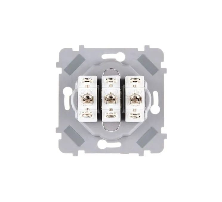 Interrupteur, Confidence, Simple, Noir mat, Va-et-vient x3, Noir, L8cm, H8cm - Modelec