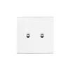 Interrupteur*Modelec Interrupteur, Confidence, Simple, Blanc, Va-et-vient ou poussoir x2, Blanc, L8cm, H8cm -