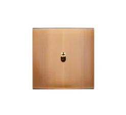 Interrupteur*Modelec Interrupteur, Confidence, Simple, Vieux bronze, Volet roulant x1, Laiton, L8cm, H8cm -