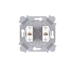 Interrupteur, Confidence, Simple, Vieux bronze, Va-et-vient x1 et Poussoir x1, Laiton, L8cm, H8cm - Modelec