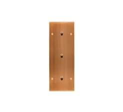 Interrupteur, Confidence, Triple vertical, Vieux bronze, Va-et-vient x3, Laiton, À vis, L8cm, H22,2cm - Modelec