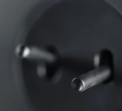 Interrupteur, DOM, Double vertical, Noir mat, Va-et-vient x1,Va-et-vient x2, Noir mat, L8,6cm, H15,7cm - Fontini