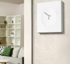 Interrupteur, DOM, Simple, Blanc mat, Va-et-vient x1, Blanc glossy, L7,1cm, H7,1cm - Fontini