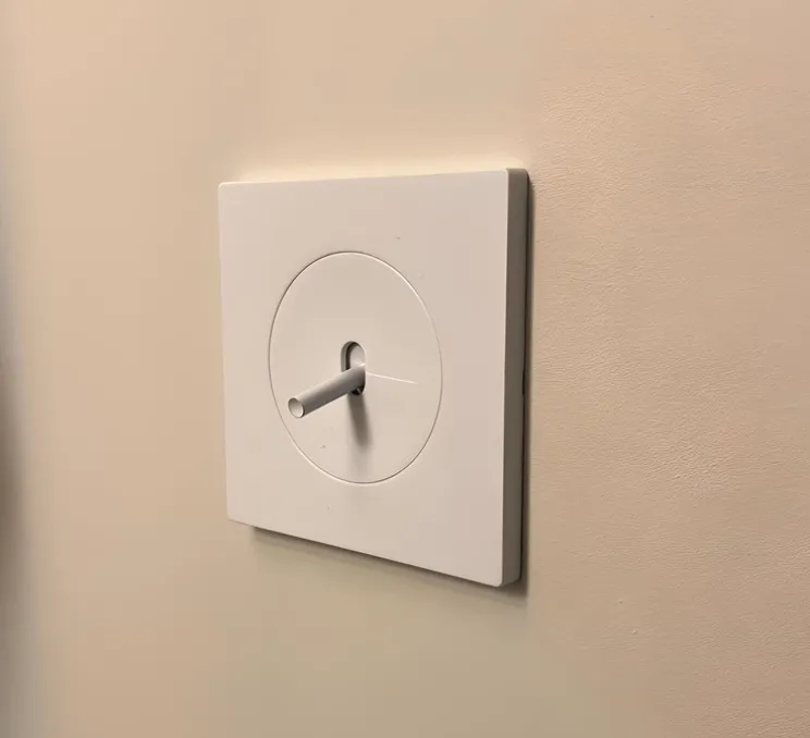 Interrupteur, DOM, Simple, Blanc mat, Va-et-vient x1, Blanc glossy, L7,1cm, H7,1cm - Fontini