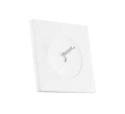 Interrupteur, DOM, Simple, Blanc mat, Va-et-vient x1, Blanc glossy, L7,1cm, H7,1cm - Fontini