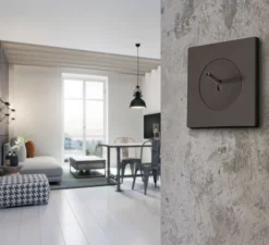 Interrupteur*Fontini Interrupteur, DOM, Simple, Noir mat, Poussoir x1, Noir, L8,6cm, H8,6cm -