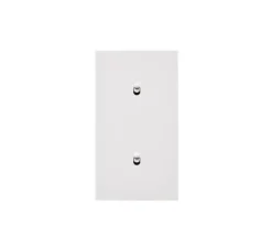 Interrupteur, Désir, Double vertical, Blanc mat, Va-et-vient ou poussoir x1 et Va-et-vient ou poussoir x1, Blanc, L8cm, H15,1cm - Modelec