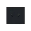 Interrupteur, Désir, Simple, Noir mat, Va-et-vient ou poussoir x2, Noir, L8cm, H8cm - Modelec