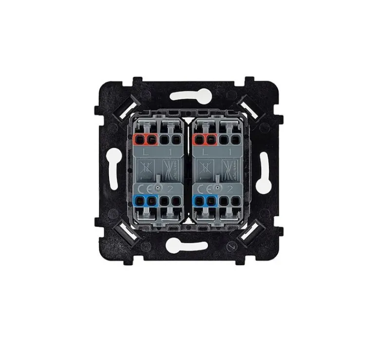 Interrupteur*Modelec Interrupteur, Désir, Simple, Aluminium mat, Va-et-vient ou poussoir x2, Acier, L8cm, H8cm -