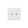 Interrupteur*Modelec Interrupteur, Désir, Simple, Blanc mat, Va-et-vient ou poussoir x2, Blanc, L8cm, H8cm -