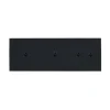 Interrupteur*Modelec Interrupteur, Désir, Triple horizontal, Noir mat, Va-et-vient ou poussoir x1, Va-et-vient ou poussoir x1, Volet roulant x2, Noir, L22,2cm, H8cm -