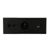 Prise|Interrupteur*Fontini Interrupteur et Prise, DOM, Triple horizontal, Noir mat, Poussoir x2, Prise-2P+T x1, Prise-USB A/C x1, Noir mat, L22,8cm, H8,6cm -