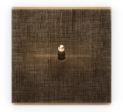 Interrupteur*Modelec Interrupteur, Fascination , Simple, Coslan, Poussoir x1, Laiton, L8cm, H8cm -