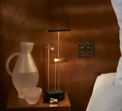 Interrupteur*Modelec Interrupteur, Fascination, Simple, Onde, Va-et-vient x2, Laiton, L8cm, H8cm -