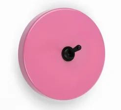 Interrupteur, Feel Good, Simple, Rose, Va-et-vient x1, Noir, L10cm, H10cm - Zangra