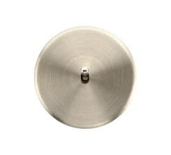 Interrupteur, Iris Horizon, Simple, Nickel satiné, Va-et-vient x1, Acier, L8cm, H8cm - Modelec