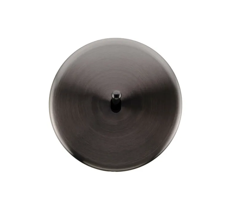 Interrupteur*Modelec Interrupteur, Iris Horizon, Simple, Canon de fusil satiné, Va-et-vient x1, Noir, L8cm, H8cm -