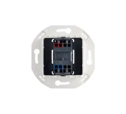 Interrupteur*Modelec Interrupteur, Iris, Simple, Porcelaine noir, Va-et-vient ou Poussoir, Acier, L8cm, H8cm -