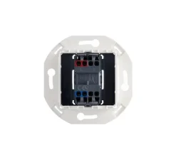 Interrupteur, Iris, Simple, Porcelaine blanc, Va-et-vient ou Poussoir x1, Laiton, L8,4cm, H8,4cm - Modelec