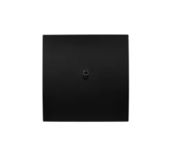 Interrupteur, Karo, Simple, Noir satin, Va-et-vient ou poussoir x1, Noir, L8cm, H8cm - Modelec