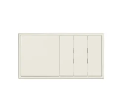 Interrupteur, LS 990, Double horizontal, Ivoire, Va-et-vient x1, Va-et-vient x3, Ivoire, L15,2cm, H8,1cm - Jung