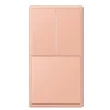 Interrupteur*Jung Interrupteur, LS 990, Double vertical, Le Corbusier Rose Clair 32102, Va-et-vient x2, Va-et-vient x1, Le Corbusier Rose Clair 32102, L8,1cm, H15,2cm -