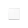 Interrupteur*Jung Interrupteur, LS 990, Simple, Blanc brillant, Poussoir x2, Blanc, L8,1cm, H8,1cm -