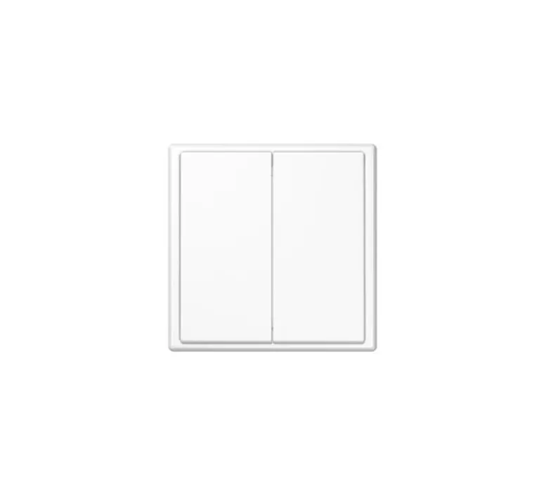 Interrupteur*Jung Interrupteur, LS 990, Simple, Blanc brillant, Poussoir x2, Blanc, L8,1cm, H8,1cm -