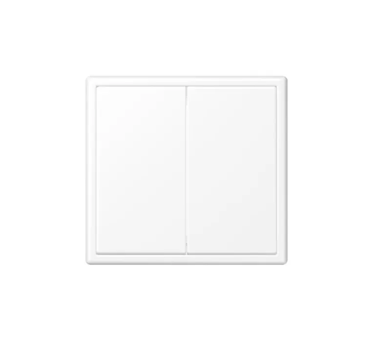 Interrupteur*Jung Interrupteur, LS 990, Simple, Blanc mat, Va-et-vient x2, Blanc mat, L8,1cm, H8,1cm -
