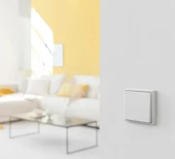 Interrupteur*Jung Interrupteur, LS 990, Simple, Blanc mat, Va-et-vient x1, Blanc mat, L8,1cm, H8,1cm -