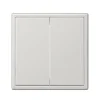 Interrupteur*Jung Interrupteur, LS 990, Simple, Gris clair, Va-et-vient x2, Gris clair, L8,1cm, H8,1cm -