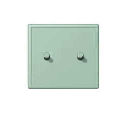 Interrupteur*Jung Interrupteur, LS 1912, Simple, Le Corbusier Vert Anglais clair 32041, Va-et-vient x2, Le Corbusier Vert Anglais Clair 32041, L8,1cm, H8,1cm -
