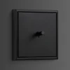 Interrupteur*Jung Interrupteur, LS 1912, Simple, Noir mat, Va-et-vient x1, Noir mat, L8,1cm, H8,1cm -