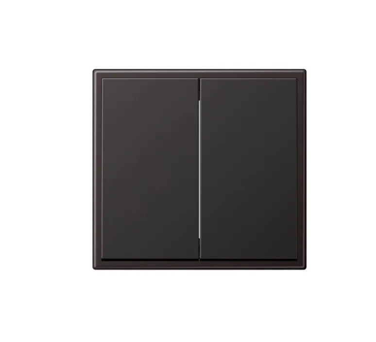 Interrupteur*Jung Interrupteur, LS ZERO, Simple, Canon de fusil, Poussoir x2, Canon de fusil, L8,1cm, H8,1cm -